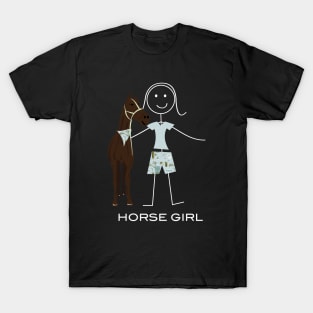 Funny Womens Horsewoman Design T-Shirt